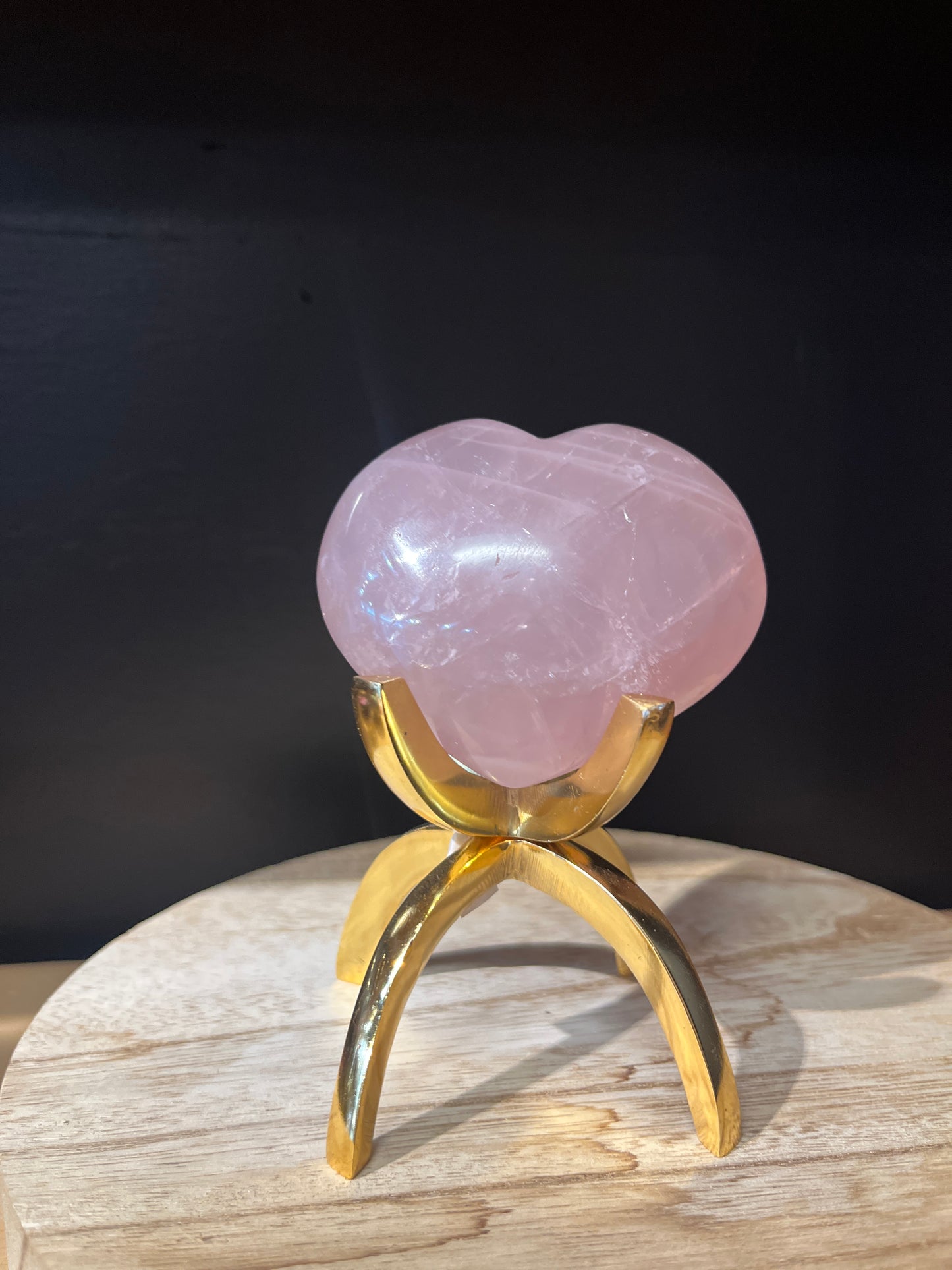 Rose Quartz Heart Large