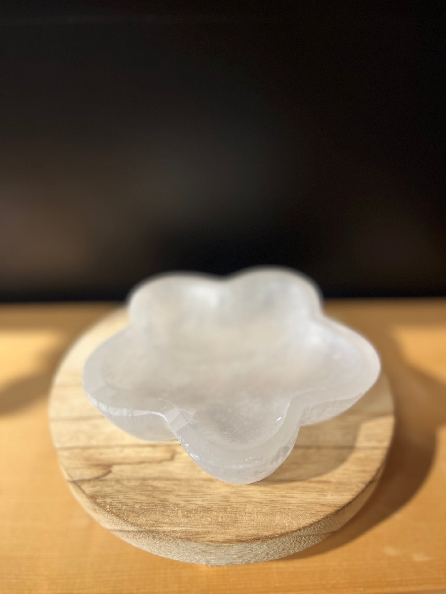 Enhance Your Space with a Selenite Flower Bowl!