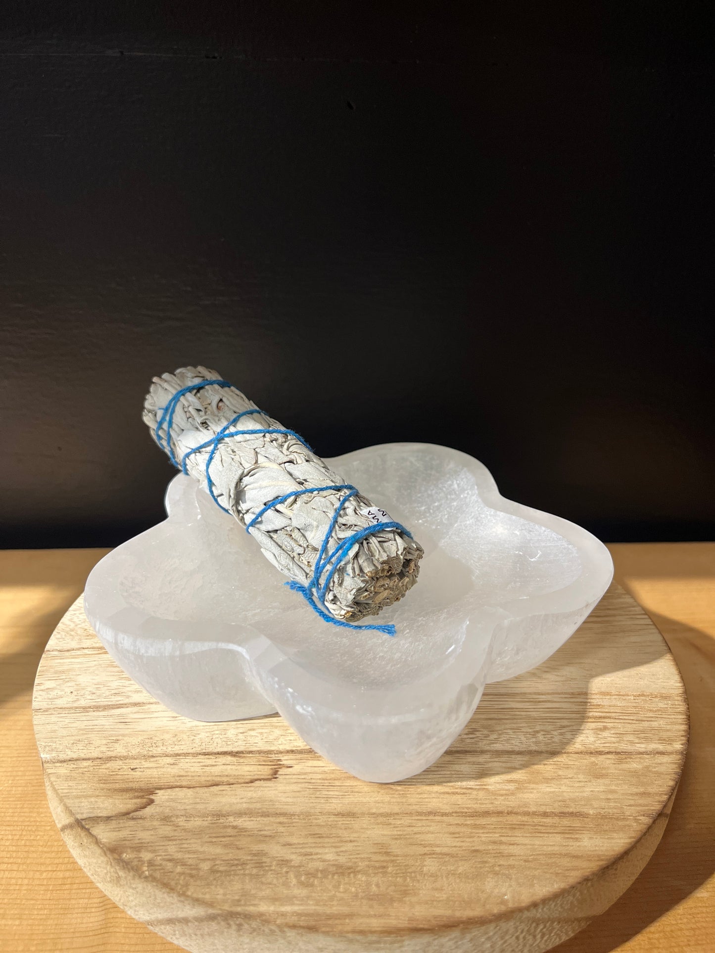 Selenite Flower Bowl